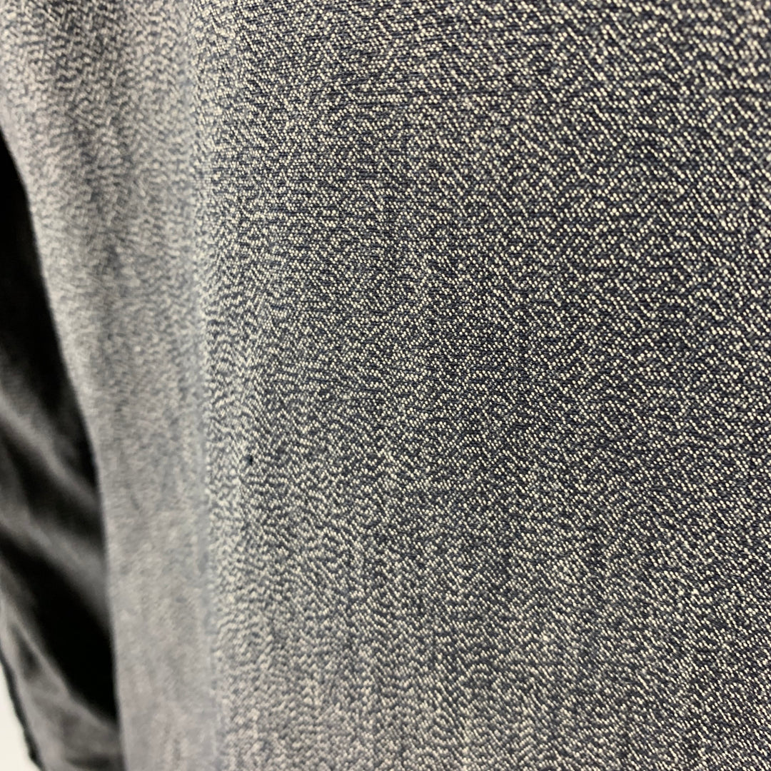 Manteau de sport à revers cranté en coton gris taille L 45 tr/min