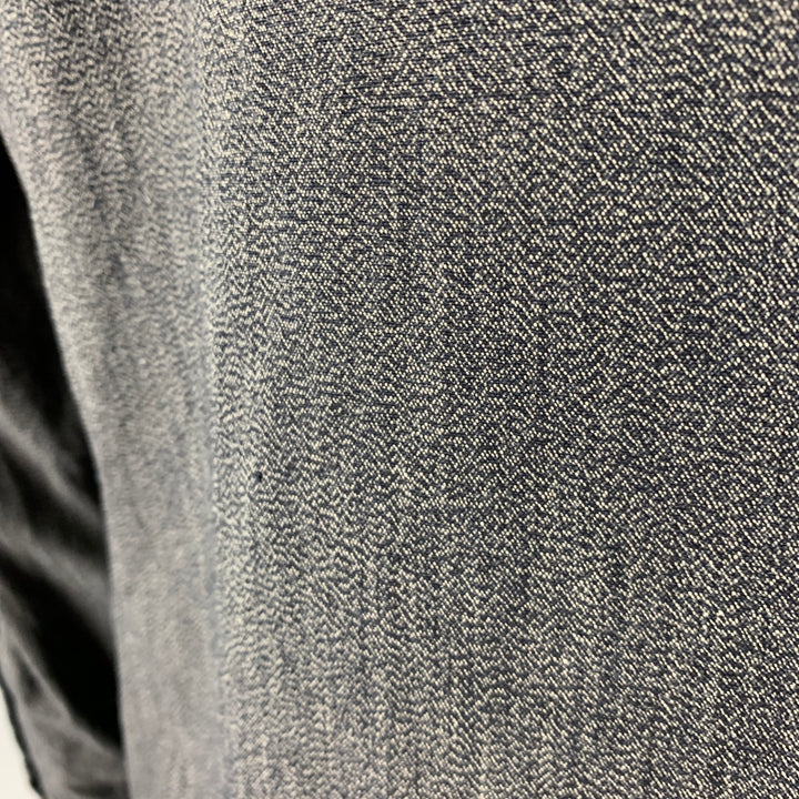 45rpm Size L Grey Cotton Notch Lapel Sport Coat