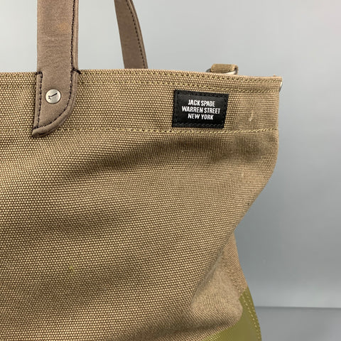 JACK SPADE Sac fourre-tout rectangulaire en toile olive