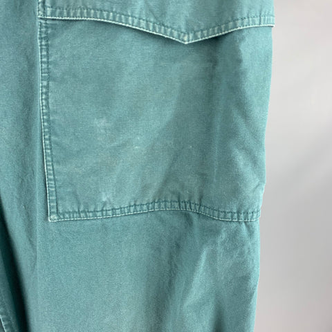 ISABEL MARANT Size XL Teal Cotton Cargo Casual Pants