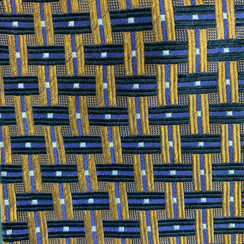 ROCHESTER Purple Orange Woven Silk Tie