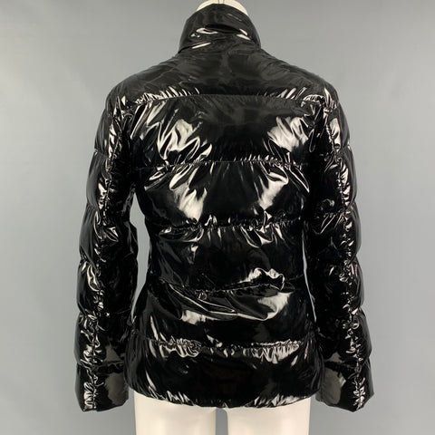 EMPORIO ARMANI Size M Black Quilted Hook & Loop Jacket