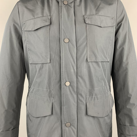 EREDI PISANO Size M Navy Padded Patch Pocket Winter Jacket