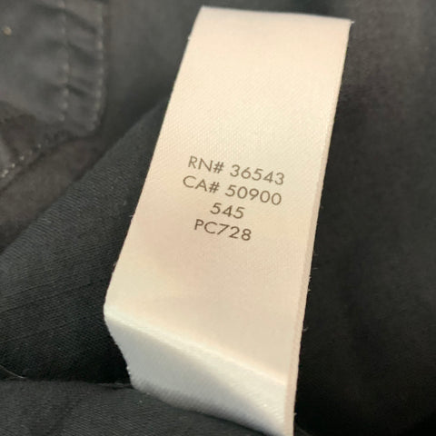CALVIN KLEIN Size S Black Cotton Epaulettes Short Sleeve Shirt