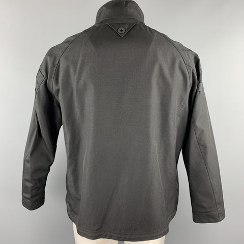 WHITE MOUNTAINEERING A/W 17 Size L Black Nylon Zip Up Jacket
