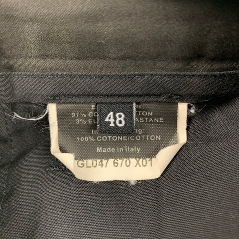 GUCCI Size 32 Black Cotton Casual Pants