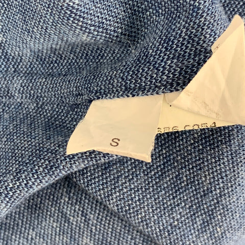 BRUNELLO CUCINELLI Size S Blue Cotton Button Up Long Sleeve Shirt