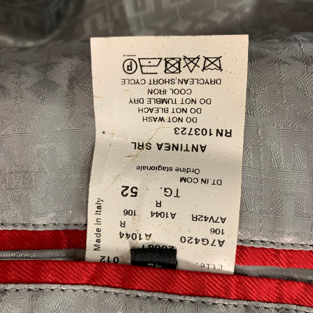 EMPORIO ARMANI Talla 42 Traje con solapa de muesca de lana lisa color topo
