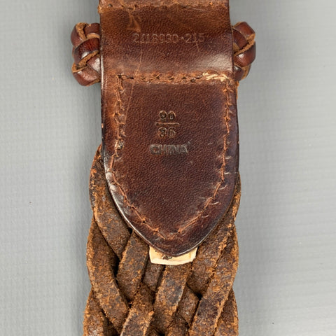 POLO by RALPH LAUREN Size 36 Brown Woven Leather Belt