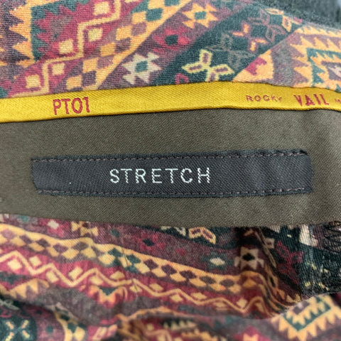 PT01 Taille 28 Pantalon habillé en laine vierge anthracite avec braguette boutonnée