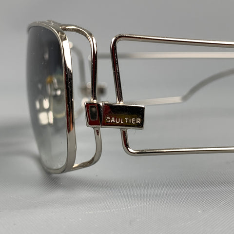 Vintage JEAN PAUL GAULTIER Silver Metal Sunglasses