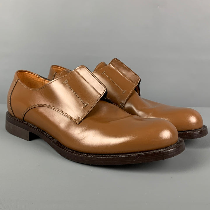 JIL SANDER x RAF SIMONS Size 11 Tan Leather Laceless Dress Shoes