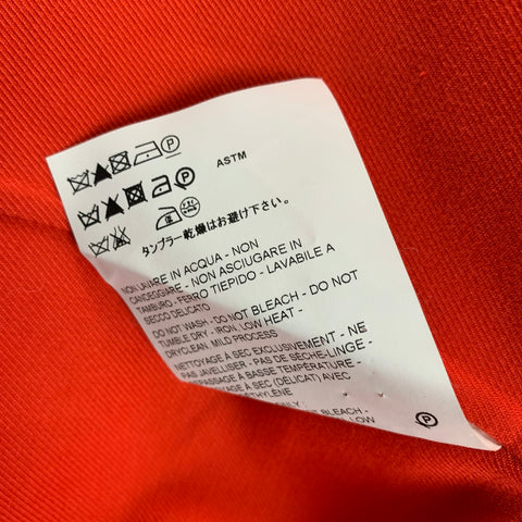 JIL SANDER SS14 Size 44 Orange Cotton Notch Lapel Sport Coat