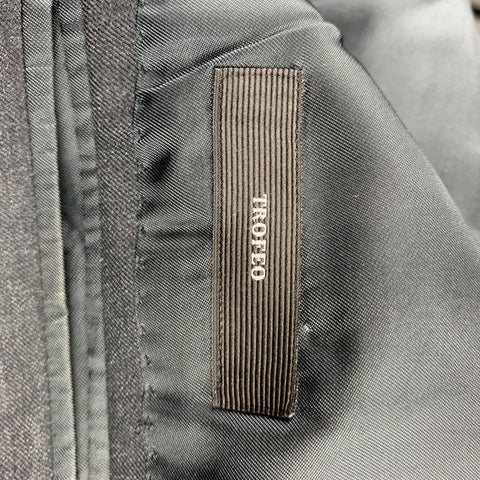 ERMENEGILDO ZEGNA for WILKES BASHFORD Size 40 Gray Wool Notch Lapel Suit