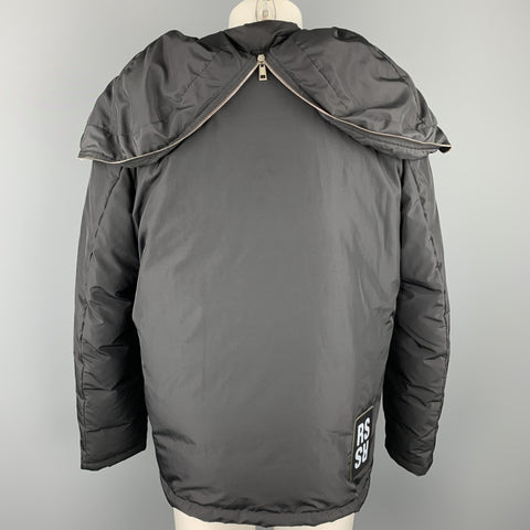 RAF SIMONS - TO THE ARCHIVES NO LONGER RELEVANT Size S Black Down Filled Jacket