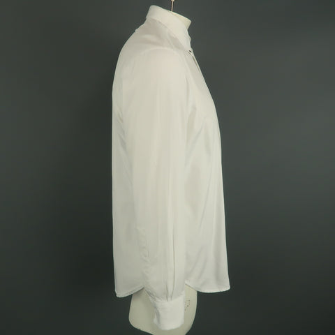 GIVENCHY Size M White Solid Cotton Button Down Long Sleeve Shirt