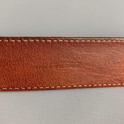 RALPH LAUREN Ceinture en cuir marron taille M