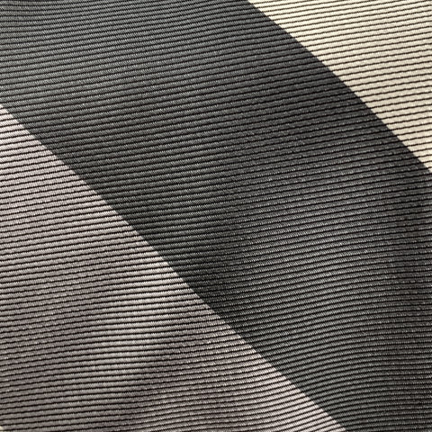 BAND OF OUTSIDERS Silver & Gray Striped Silk Skinny Tie