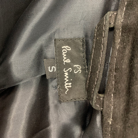 Chaqueta con cremallera de ante negra de PS by PAUL SMITH Talla S