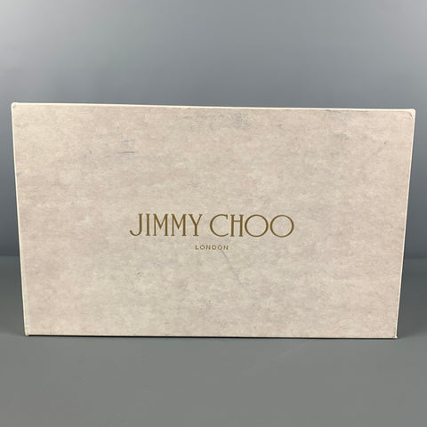JIMMY CHOO Size 9.5 Black Grey Ombre Leather Lace Up Shoes