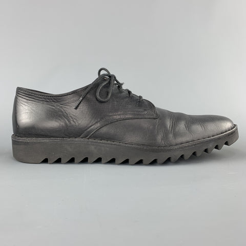 YOU MUST CREATE YMC Size 9 Black Leather Track Sole Lace Up