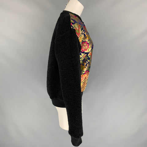 PRABAL GURUNG Size XS Multi-Color Patchwork Wool / Cotton Pullover