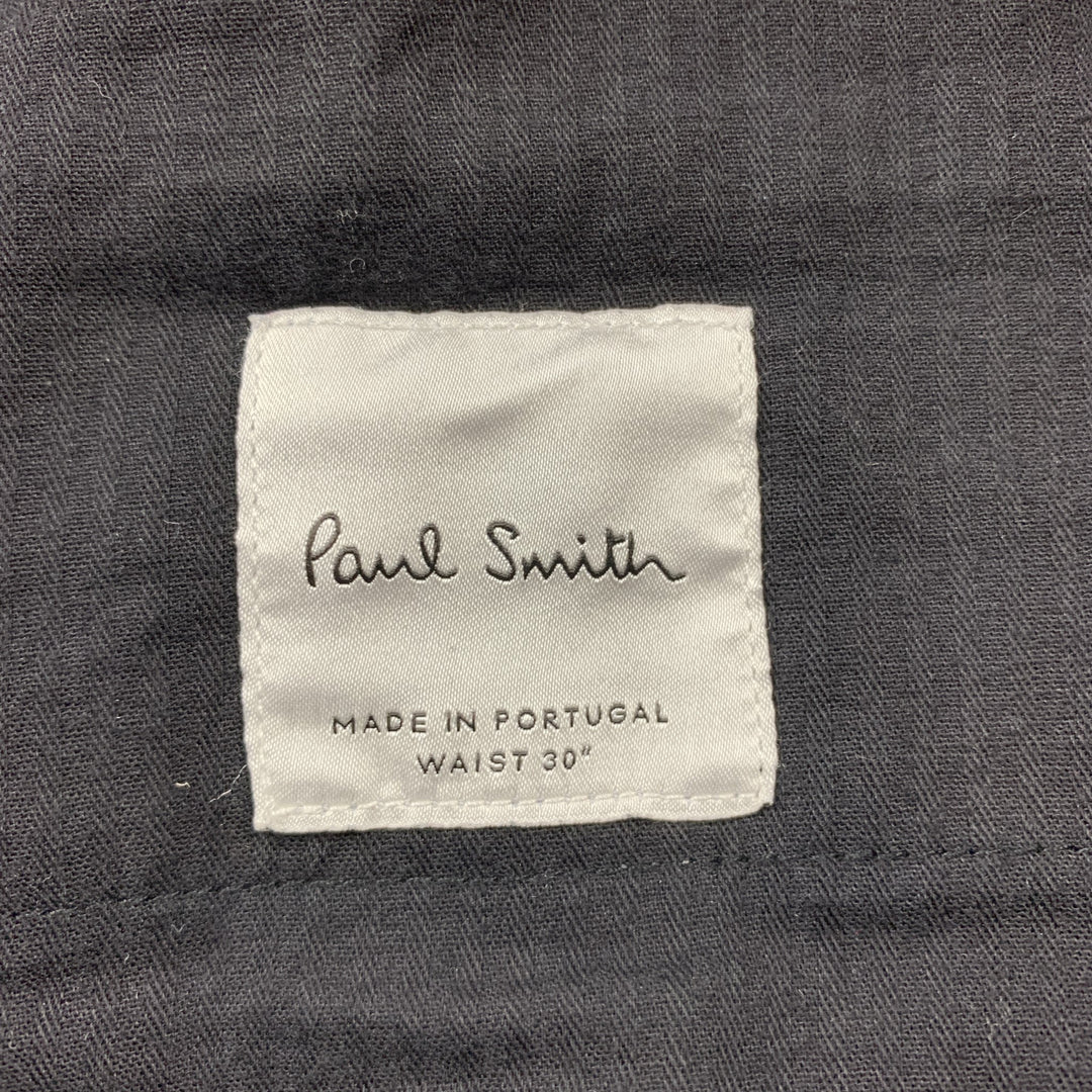 PAUL SMITH Size 30 Blackwatch Plaid Wool Drawstring Dress Pants