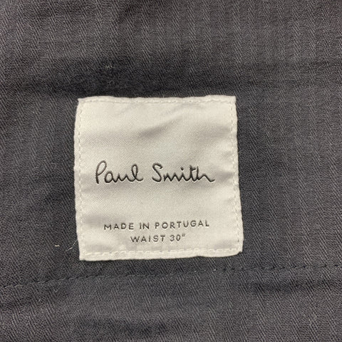 PAUL SMITH Size 30 Blackwatch Plaid Wool Drawstring Dress Pants