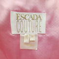 ESCADA COUTURE Size 8 Pink Silk Pleated Bust Gold Charm Strap Evening Gown ESCADA