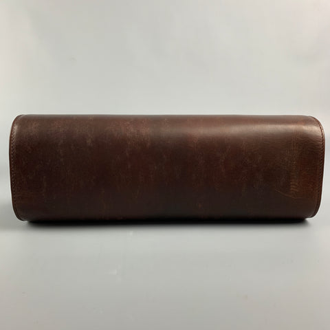HODINKEE Brown Marbled Leather Watch Travel Case