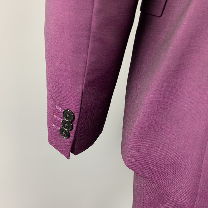 PS by PAUL SMITH Size 42 Purple Wool / Mohair Notch Lapel Suit