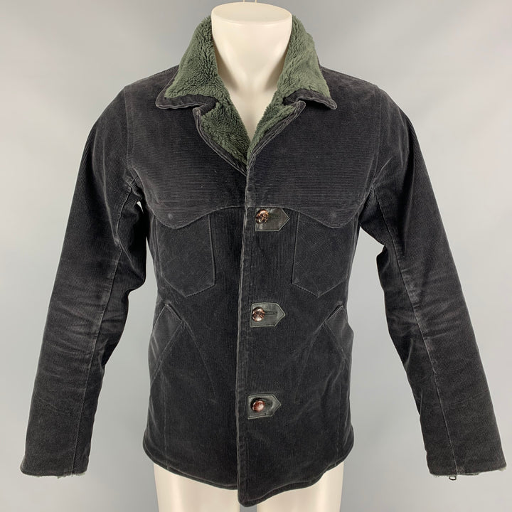 NONNATIVE Size S Brown & Green Corduroy Cotton Single Breasted Jacket