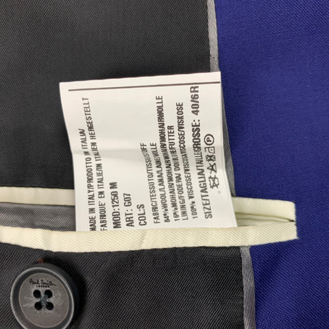 PAUL SMITH Size 40 Regular Purple Wool / Mohair Notch Lapel Suit