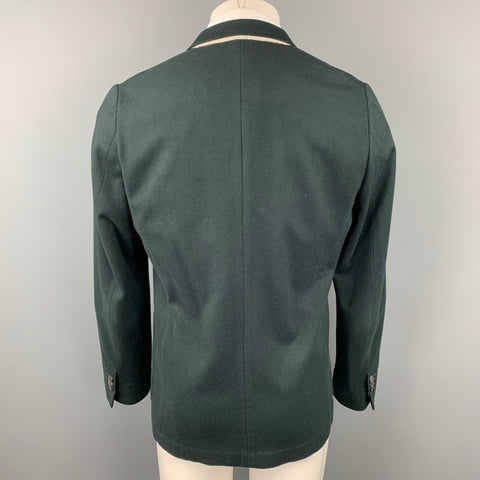 PAUL SMITH Size 42 Forest Green Wool Notch Lapel Sport Coat