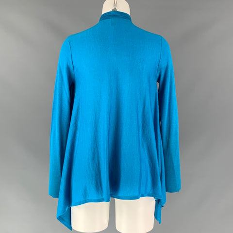 BLACK LABEL RALPH LAUREN Size S Blue Cashmere  Silk Knitted Cardigan