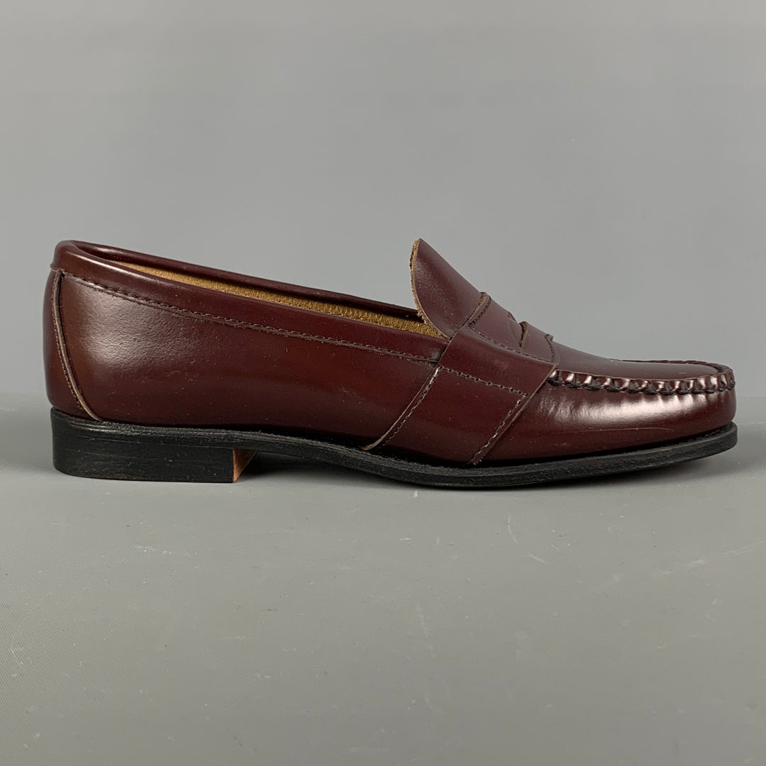 COLE HAAN Size 5.5 Burgundy Leather Loafer Flats