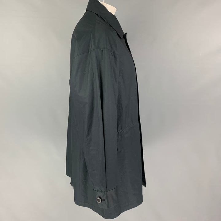 STILL by HAND Taille S Manteau surdimensionné en coton noir avec cordon de serrage