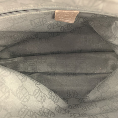 JEAN PAUL GAULTIER Sac à bandoulière en cuir marron gaufré avec piercing de taureau