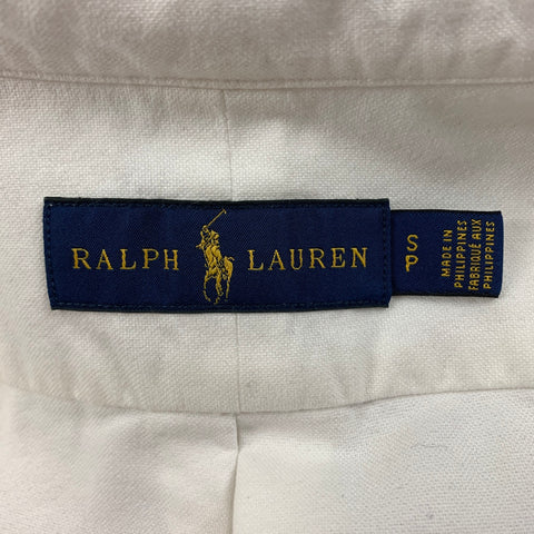RALPH LAUREN Size S White Cotton Button Down Long Sleeve Shirt