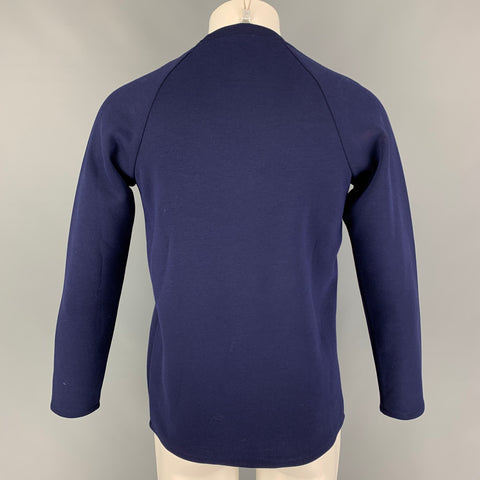 NATIVE YOUTH Size S Navy Polyester Blend Crew-Neck Pullover