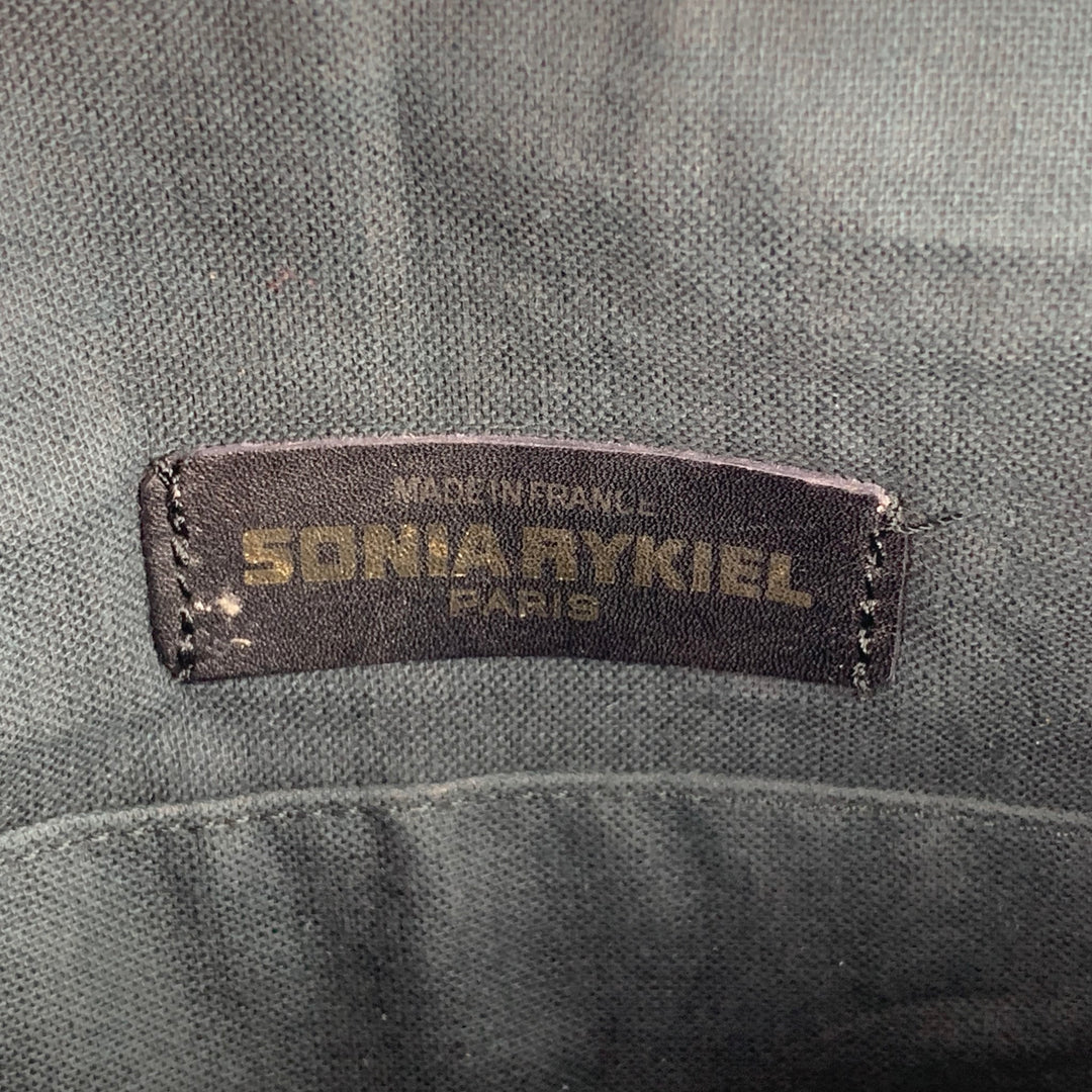 SONIA RYKIEL Beige Leather Pebble Grain Cross Body Handbag