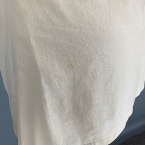 BRUNELLO CUCINELLI Size S Cream Embroidered Tank Casual Top