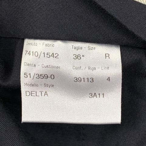BRIONI Size 42 Navy Stripe Wool Notch Lapel Suit