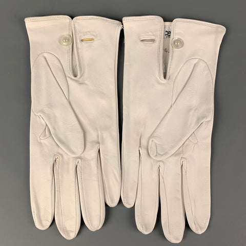 BUDD Size 9 White Leather Gloves