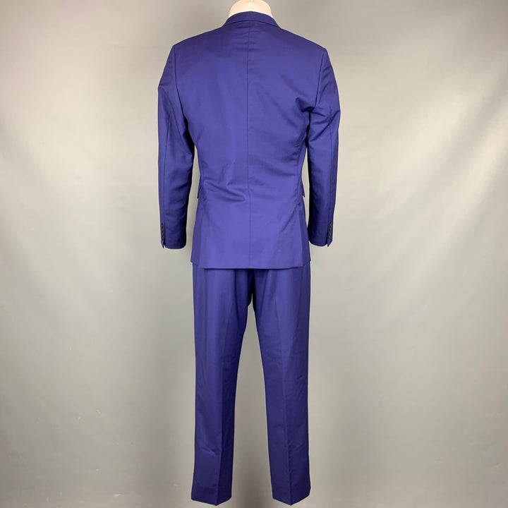 PAUL SMITH Size 40 Regular Purple Wool / Mohair Notch Lapel Suit