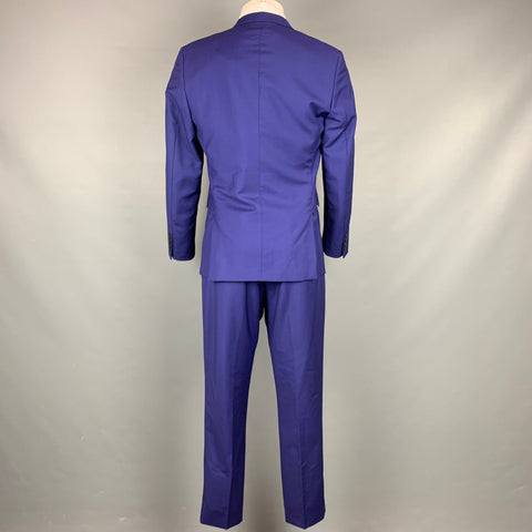 PAUL SMITH Size 40 Regular Purple Wool / Mohair Notch Lapel Suit