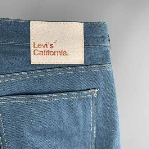 LEVI'S CALIFORNIA Size 32 Blue Contrast Stitch Selvedge Denim Jeans