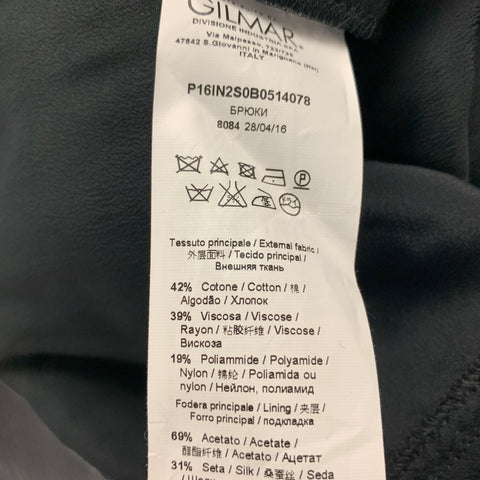 No. 21 Pantalones de vestir de cristal en mezcla de algodón y encaje negro, talla 4