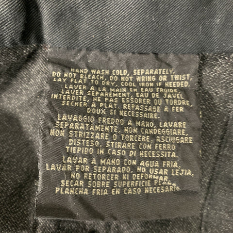 RRL by RALPH LAUREN Size 2 Indigo Cotton Pinstripe Vest