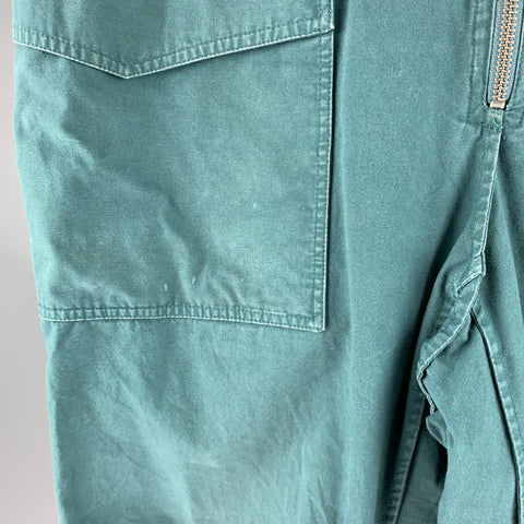 ISABEL MARANT Size XL Teal Cotton Cargo Casual Pants